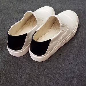 Zara white slip-ons